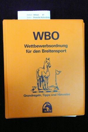 WBO - Wettbewerbsordnung für den Breitensport - Deutsche Reiterliche Vereinigung